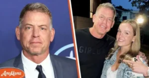 Jordan Ashley Aikman with her father Troy Aikman
