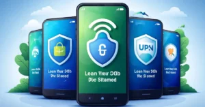 Best free VPN apps for Android 2026 showing secure mobile browsing, encrypted connection, privacy protection, and fast internet access